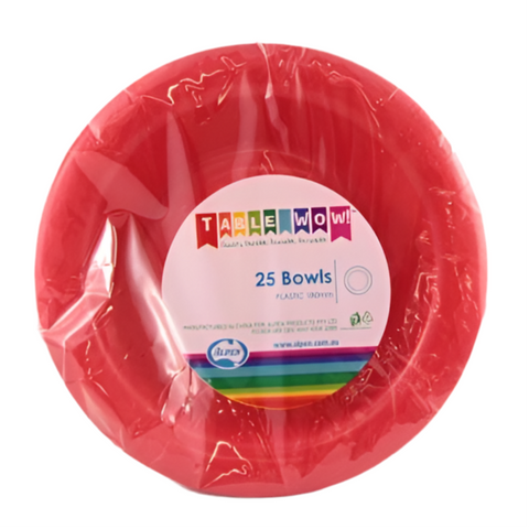 RED BOWLS 25pk - Whip It Up Cake Supplies