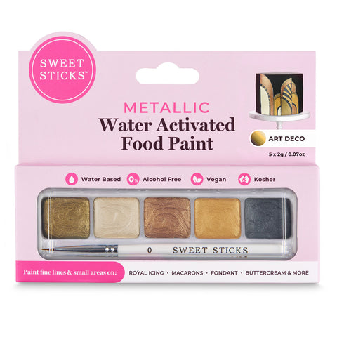 ART DECO MINI PALETTE - WATER ACTIVATED FOOD PAINT - Whip It Up Cake Supplies