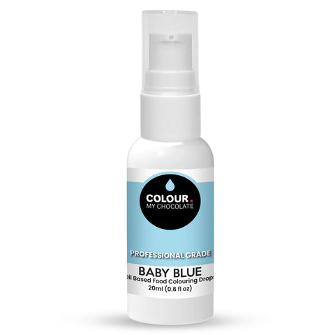 BABY BLUE OIL BASED FOOD COLOURING DROPS 20ml - Whip It Up Cake Supplies