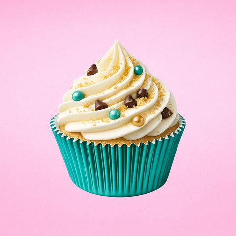 #550 TEAL FOIL CUPCAKE CASES x 12 approx