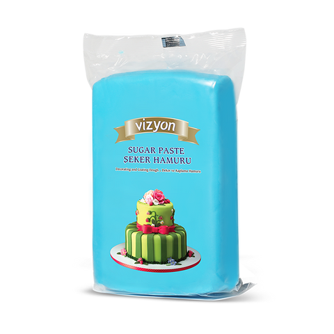 BLUE FONDANT 1KG by VIZYON - Whip It Up Cake Supplies