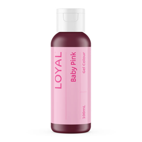 BABY PINK LOYAL GEL COLOUR 100ML - Whip It Up Cake Supplies