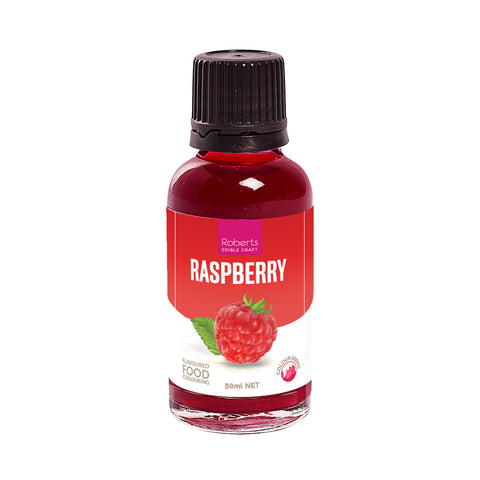 RASPBERRY FLAVOURED FOOD COLOURING 30ml by ROBERTS - Whip It Up Cake Supplies