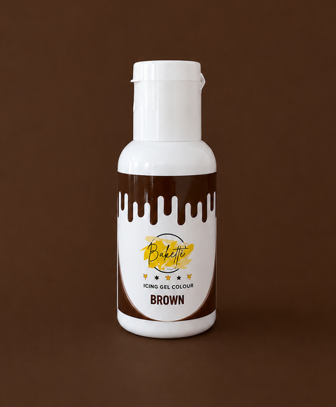 BROWN GEL COLOUR 20g BY BAKETTE