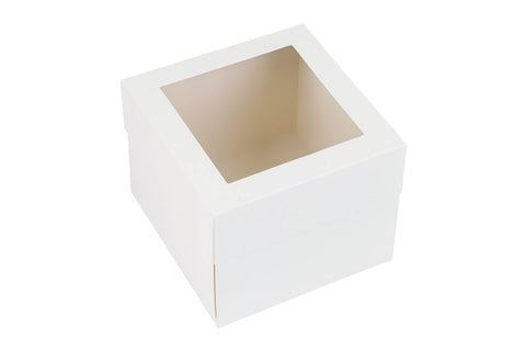 10" CAKE BOX x 6" HIGH WITH WINDOW by LOYAL - Whip It Up Cake Supplies