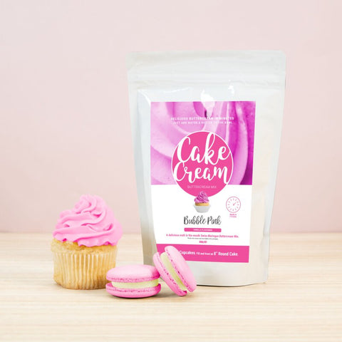 BUBBLE PINK LACE CAKE CREAM 400g - Whip It Up Cake Supplies