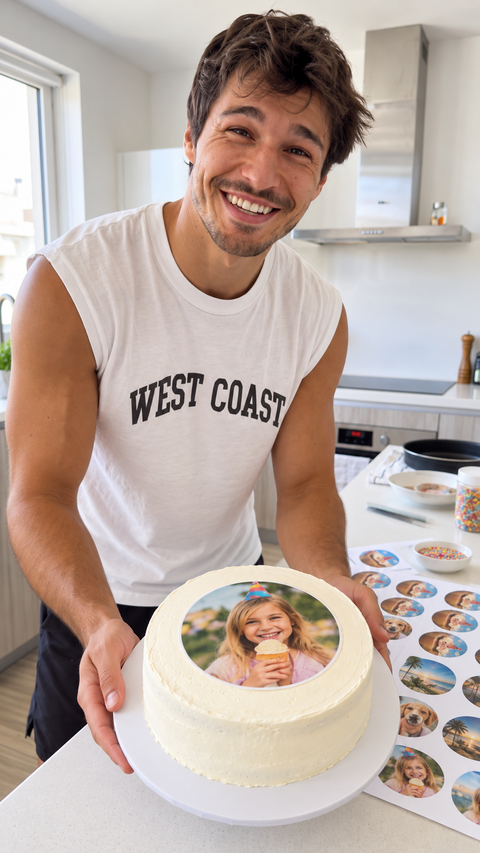 Custom Edible Image Sheet for Cakes, Cupcakes & Cookies