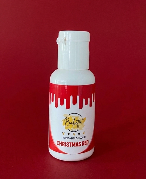 CHRISTMAS RED GEL COLOUR 20g BY BAKETTE