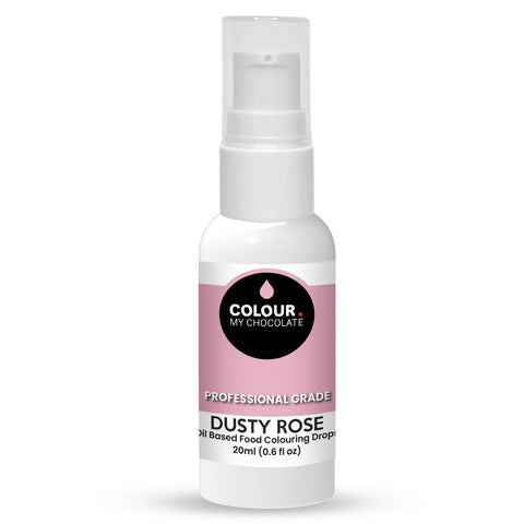 DUSTY ROSE OIL BASED FOOD COLOURING DROPS 20ml - Whip It Up Cake Supplies