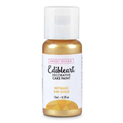 24K GOLD EDIBLE ART PAINT 15ml - Whip It Up Cake Supplies