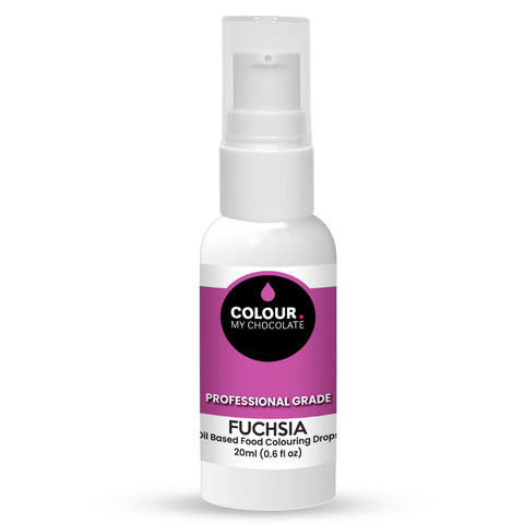 FUCSHIA OIL BASED FOOD COLOURING DROPS 20ml - Whip It Up Cake Supplies