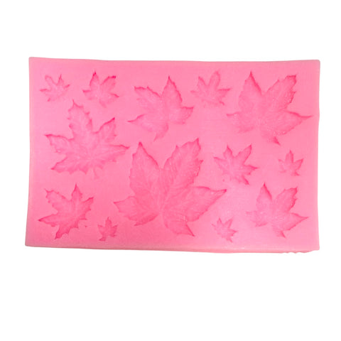 AUTUMN LEAVES SMALL SILICONE MOULD 13 cavity - Whip It Up Cake Supplies