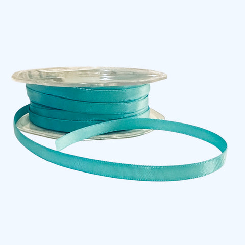 SKY BLUE 6mm SATIN RIBBON X 1m - Whip It Up Cake Supplies