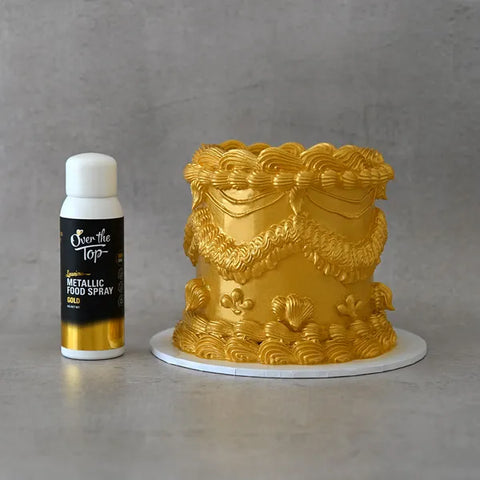 GOLD METALLIC FOOD SPRAY CAN 48g