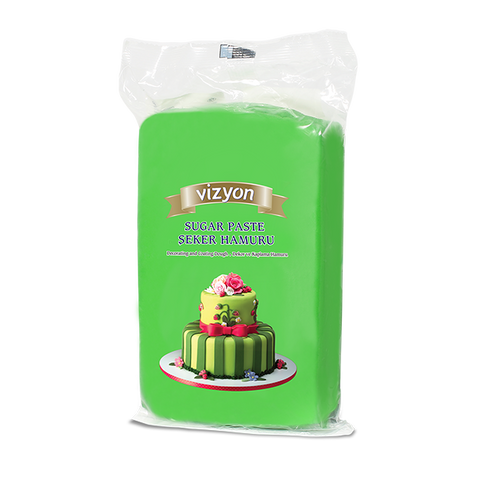 GREEN FONDANT 1KG by VIZYON - Whip It Up Cake Supplies