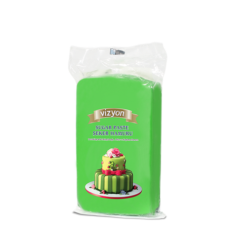 GREEN FONDANT 250g by VIZYON - Whip It Up Cake Supplies