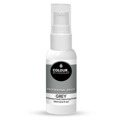GREY OIL BASED FOOD COLOURING DROPS 20ml - Whip It Up Cake Supplies