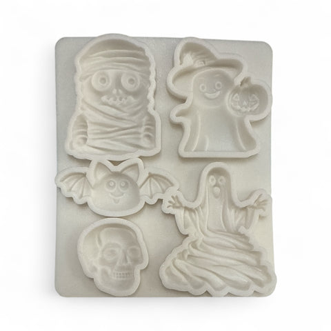 HALLOWEEN ASSORTED SILICONE MOULD x 5 cavity - Whip It Up Cake Supplies