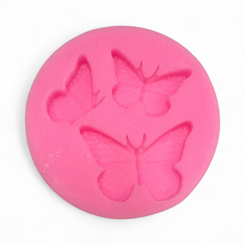 BUTTERFLIES SMALL SILICONE MOULD X 3 - Whip It Up Cake Supplies
