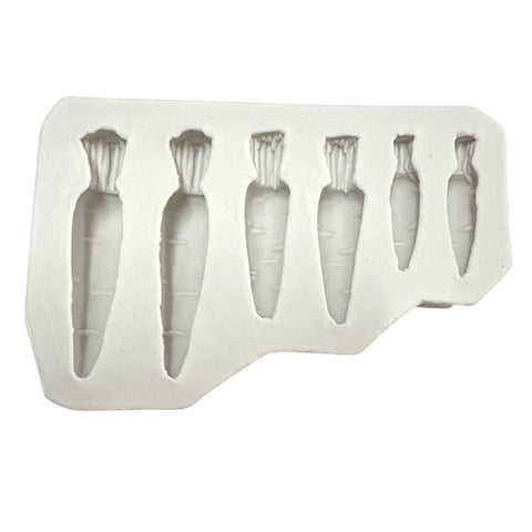 CARROT SILICONE MOULD 6 cavity - Whip It Up Cake Supplies