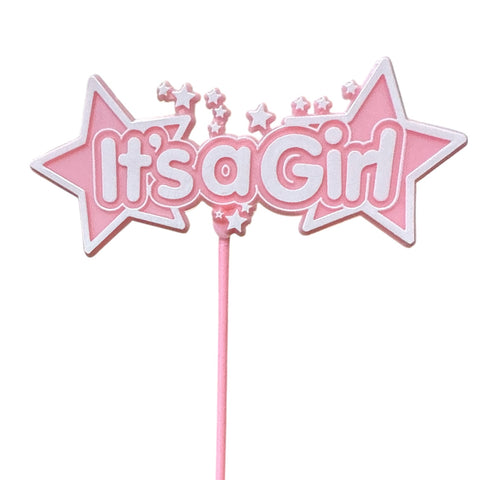 IT'S A GIRL PICK BABY PINK - Whip It Up Cake Supplies
