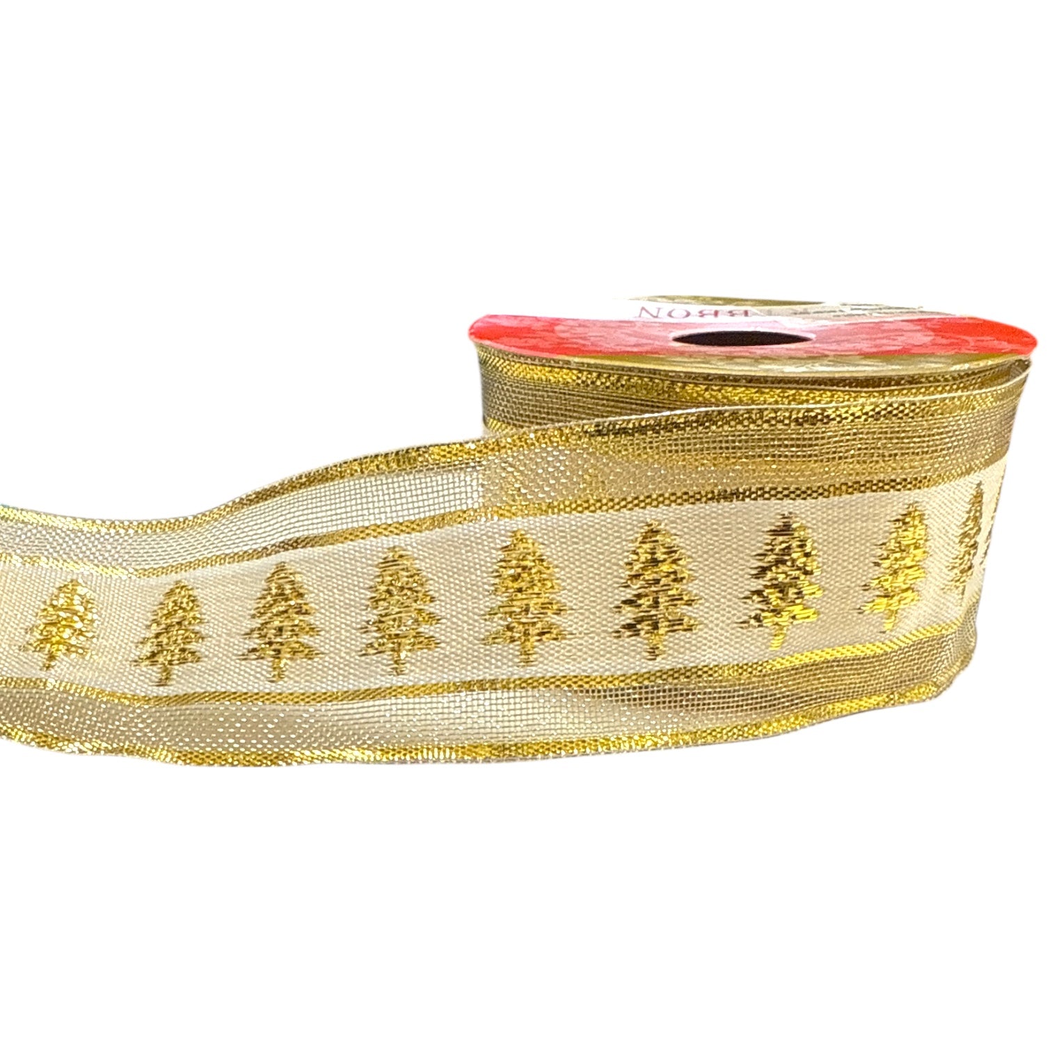 CHRISTMAS TREE GOLD RIBBON 9m