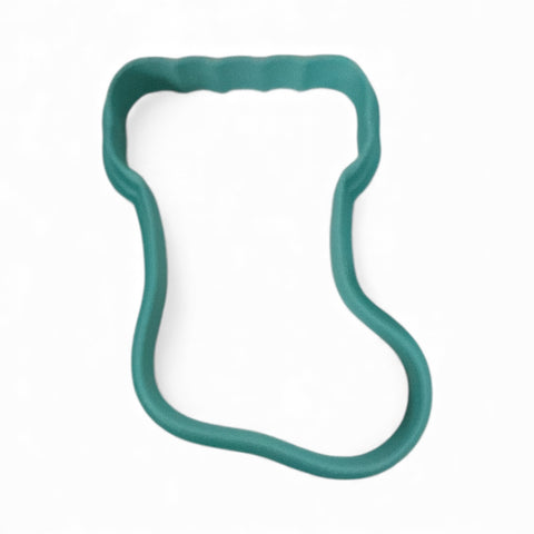 SANTA BOOT FUR TRIM COOKIE CUTTER 8.5cm high X 6cm wide