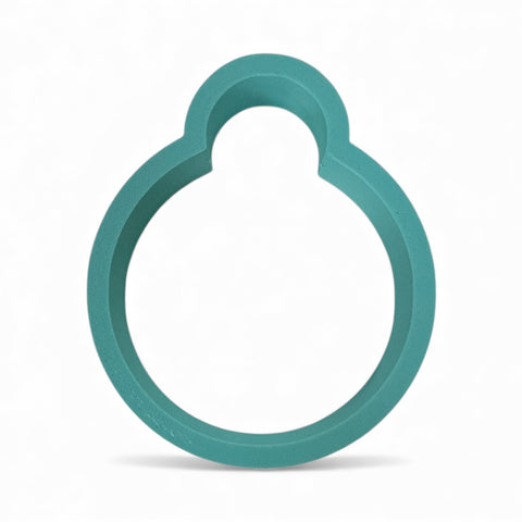 BAUBLE / LADY BUG 8cm high x 6.5cm wide COOKIE CUTTER