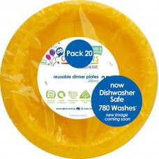 YELLOW DINNER PLATES 25pk - Whip It Up Cake Supplies