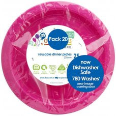 MAGENTA DINNER PLATES 25pk - Whip It Up Cake Supplies