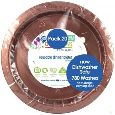 ROSE GOLD DINNER PLATES 25pk - Whip It Up Cake Supplies