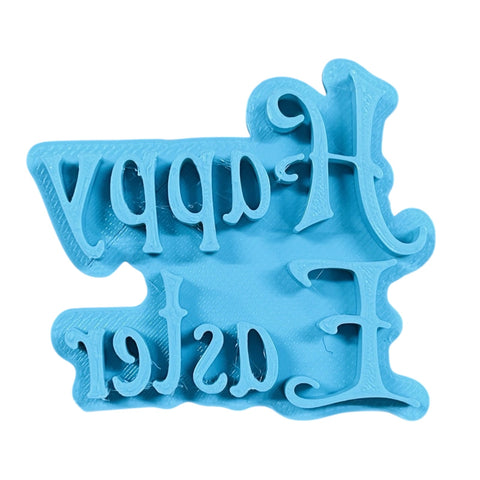 HAPPY EASTER EMBOSSED 3D PRINTED COOKIE STAMP