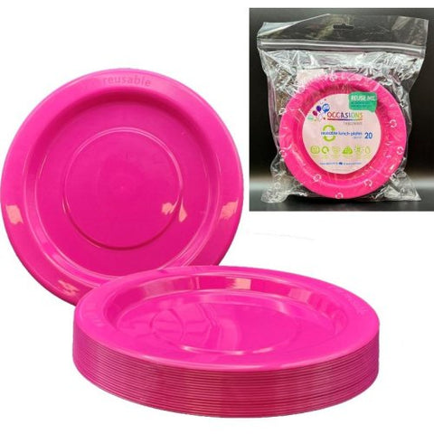 MAGENTA LUNCH PLATES 20pk - Whip It Up Cake Supplies
