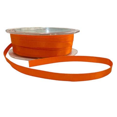 TANGERINE 6mm SATIN RIBBON X 1m - Whip It Up Cake Supplies