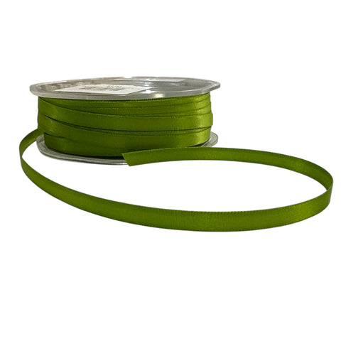 OLIVE 6mm SATIN RIBBON X 1m - Whip It Up Cake Supplies