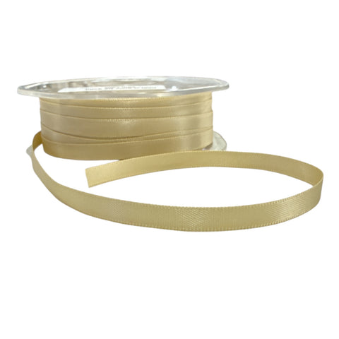 IVORY 6mm SATIN RIBBON X 1m - Whip It Up Cake Supplies