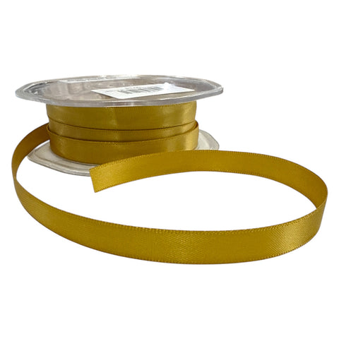 ANTIQUE GOLD 9mm SATIN RIBBON X 1m - Whip It Up Cake Supplies