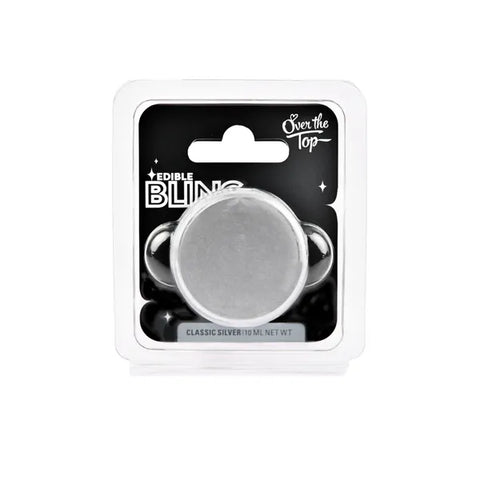 CLASSIC SILVER LUSTRE DUST 10ml by OVER THE TOP - Whip It Up Cake Supplies