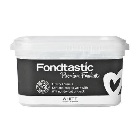 WHITE 250G PREMIUM FONDANT by FONDTASTIC - Whip It Up Cake Supplies