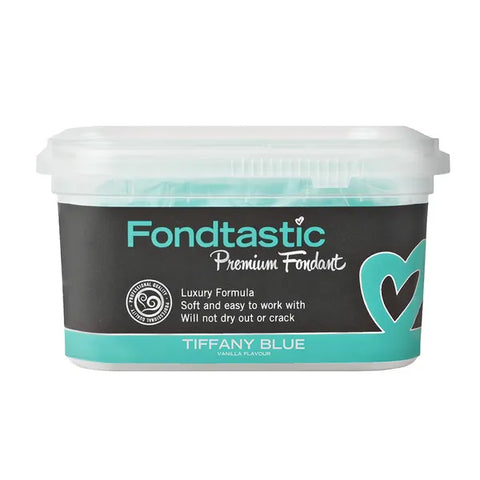 TIFFANY BLUE 250G PREMIUM FONDANT by FONDTASTIC - Whip It Up Cake Supplies