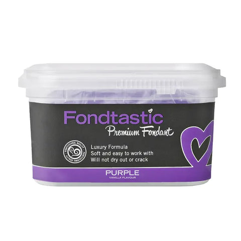 PURPLE 250G PREMIUM FONDANT by FONDTASTIC - Whip It Up Cake Supplies