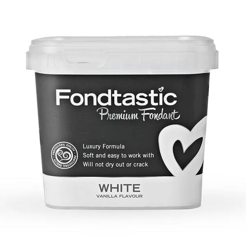 WHITE 1KG PREMIUM FONDANT by FONDTASTIC - Whip It Up Cake Supplies