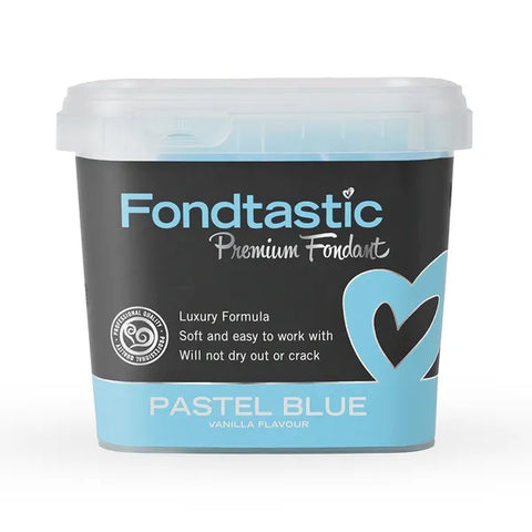 PASTEL BLUE 1KG PREMIUM FONDANT by FONDTASTIC - Whip It Up Cake Supplies