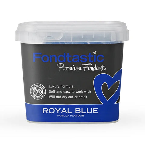 ROYAL BLUE 1KG PREMIUM FONDANT by FONDTASTIC - Whip It Up Cake Supplies