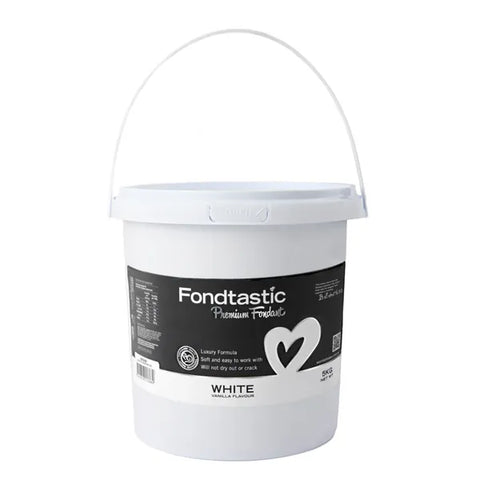 WHITE 5kg PREMIUM FONDANT by FONDTASTIC - Whip It Up Cake Supplies