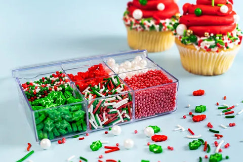CHRISTMAS MIXED BENTO BOX SPRINKLES 120g - Whip It Up Cake Supplies