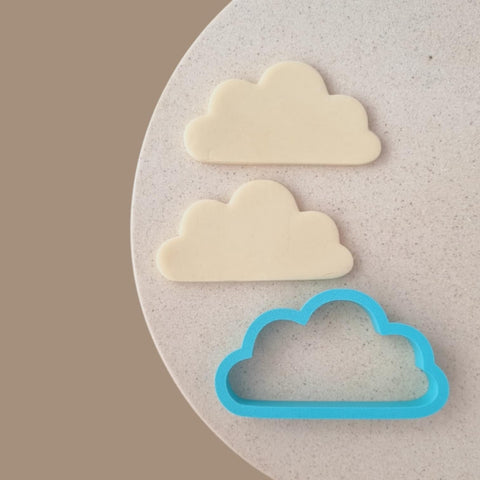 CLOUD COOKIE CUTTER - FLAT BASE 10cm wide x 5cm high