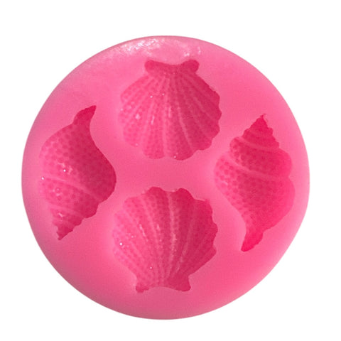 SHELL DETAILED SILICONE MOULD x 4 cavity