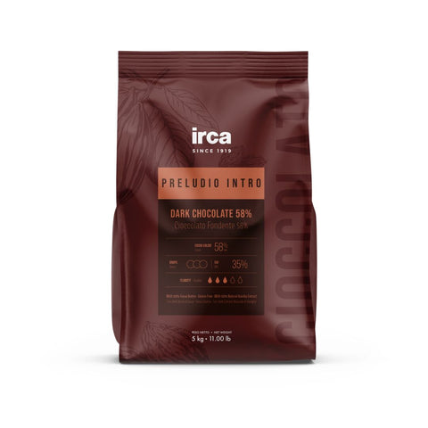 IRCA PRELUDIO COVERTURE DARK CHOCOLATE 58% 1kg
