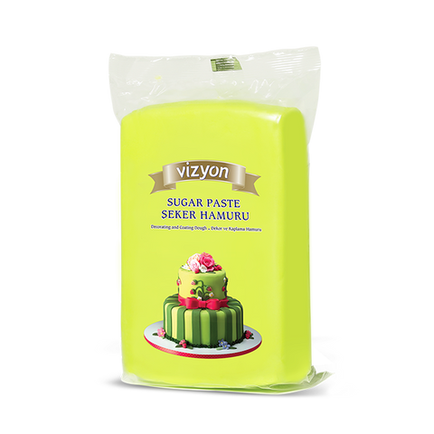 LIGHT GREEN FONDANT 1KG by VIZYON - Whip It Up Cake Supplies